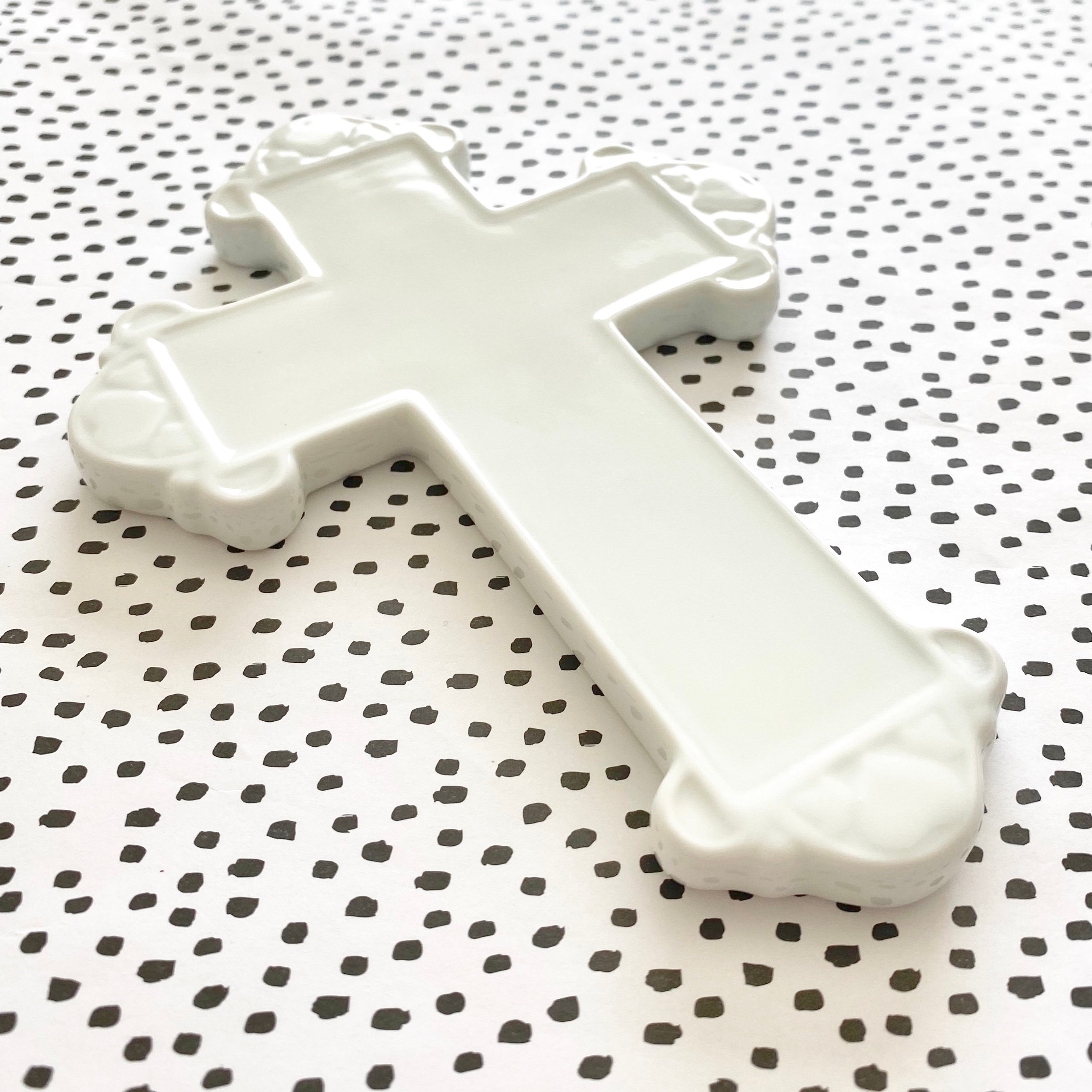Baptism Wall Cross Personalized Boys Baptism Cross White Etsy