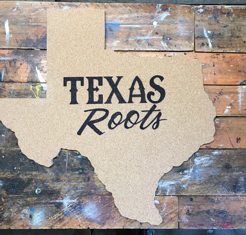 Texas Cork Board Bulletin Board Map Bulletin Board Texas Etsy