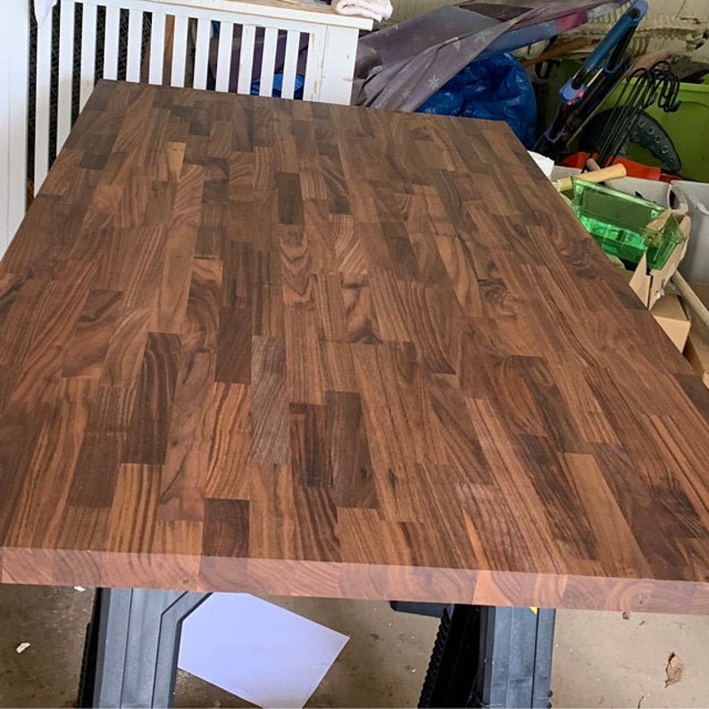 Walnut Butcher Block Desktop 25 x 48 to 72 inch long Etsy