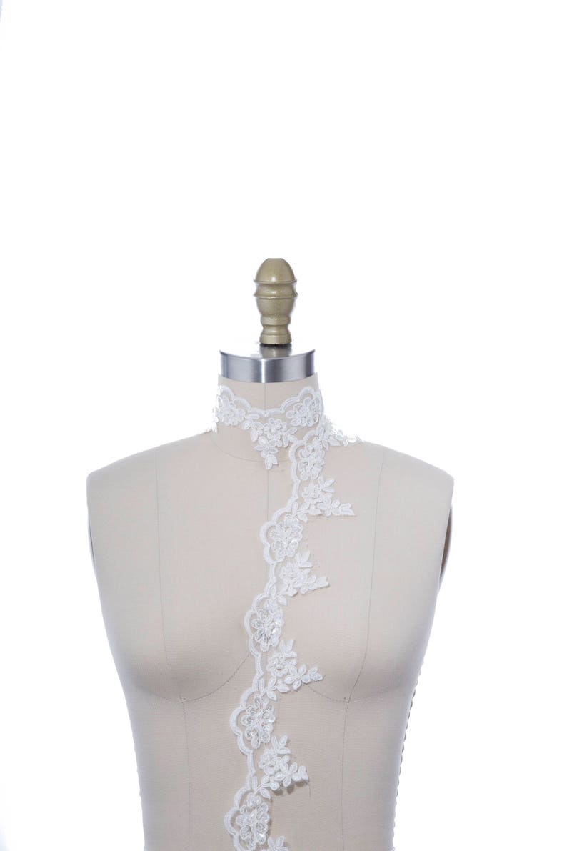 silver bridal lace