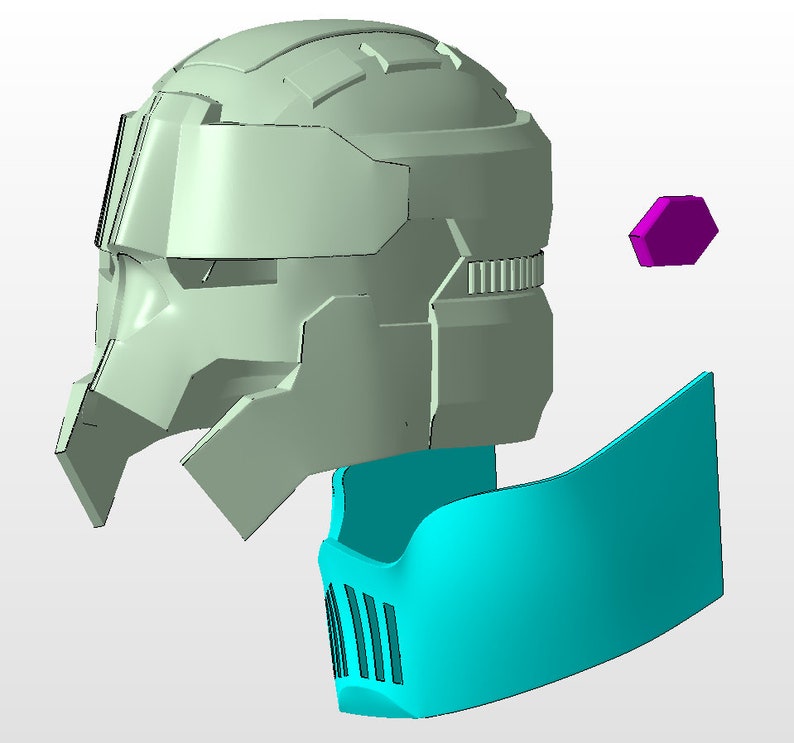 Dead Space Level 6 Advanced Soldier Helmet Model For Etsy