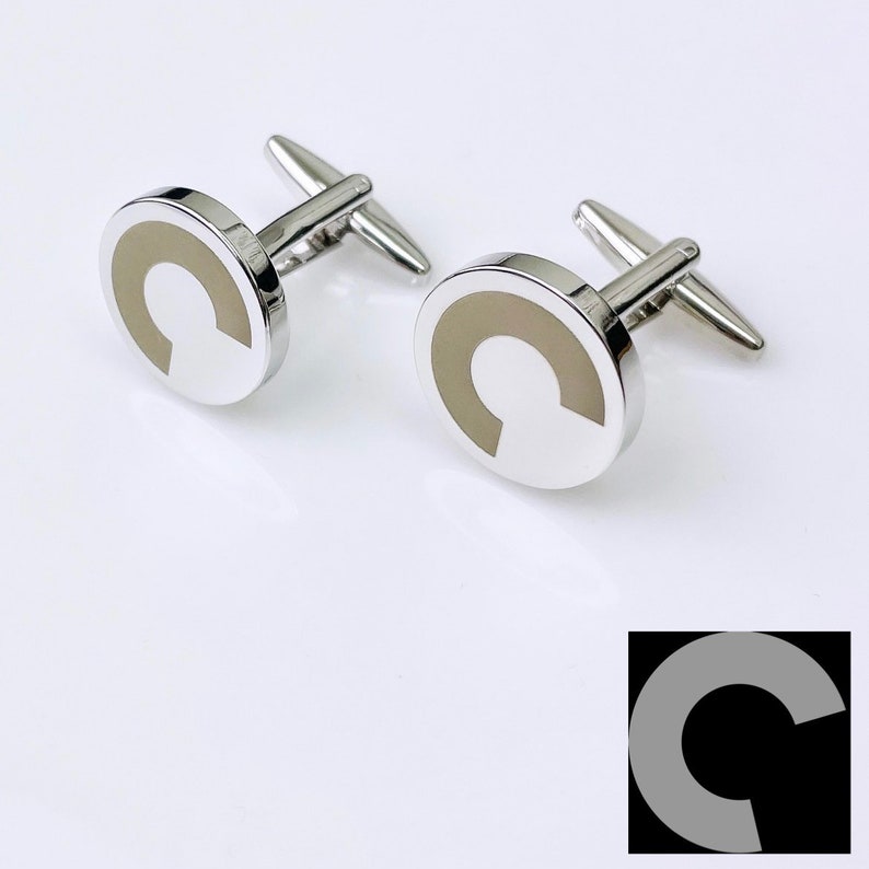 Company Logo Gift Logo Cuff Links Custom Cufflinks for Him Custom Engraved Logo Personalized CuffLinks Wedding Gift for Husband