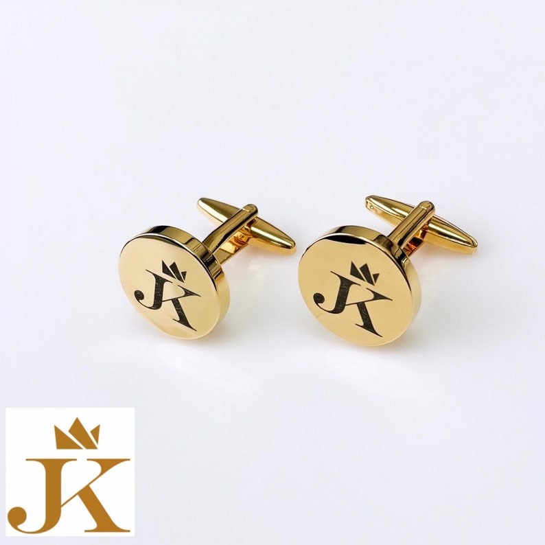 Company Logo Gift Logo Cuff Links Custom Cufflinks for Him Custom Engraved Logo Personalized CuffLinks Wedding Gift for Husband
