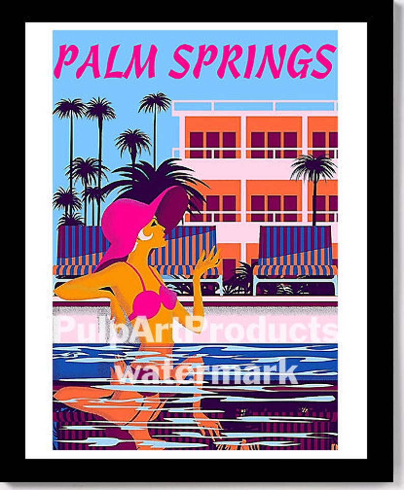 PALM SPRINGS Travel Poster California